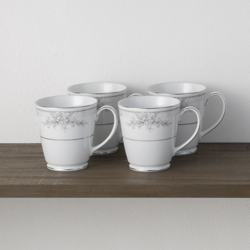 Noritake Sweet Leilani Set Of 4 Mugs, 12 Oz. | Wayfair